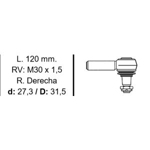 EXTREMO DIREC 1722 DER B CORTA 5314