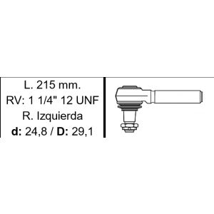 EXTREMO BARRA LARGA F 14000 CUMMINS 5317