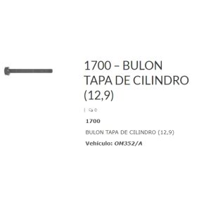 BULON TAPA CILINDRO OM 352-366 POR JGO