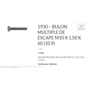 BULON MULTIPLE ESCAPE 1620