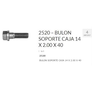 BULON SUJECCION CAJA 14X2X40