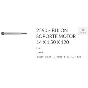 BULON PATA MOTOR 14X120