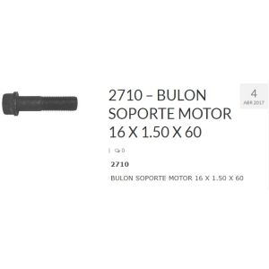 BULON PATA MOTOR 16X60