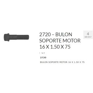 BULON PATA MOTOR 16X75