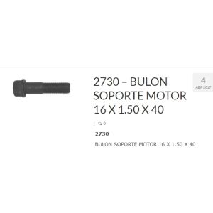 BULON PATA MOTOR 16X40