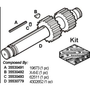 EJE CUADRUPLE RTLO 14918