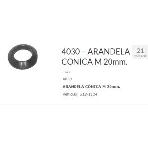 ARANDELA CONICA RUEDA 20 MM