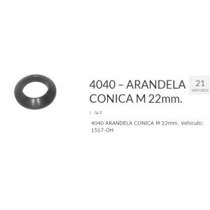 ARANDELA CONICA RUEDA 22 MM