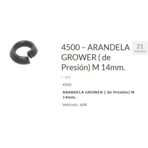 ARANDELA GROWER RUEDA 14 MM