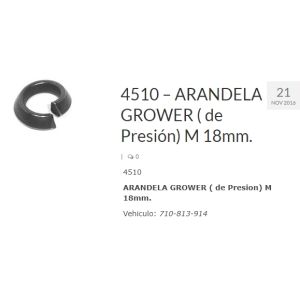 ARANDELA GROWER RUEDA 18 MM