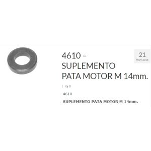 SUPLEMENTO PATA MOTOR 14 MM