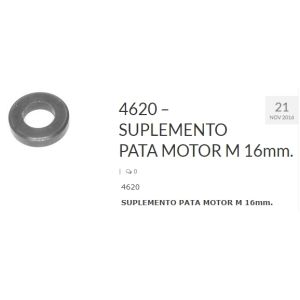 SUPLEMENTO PATA MOTOR 16MM