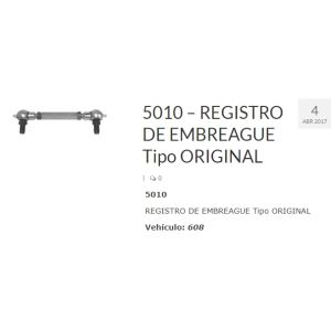 REGISTRO EMBRAGUE 608