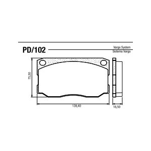 PASTILLA FRENO F 4000 M NUEVO