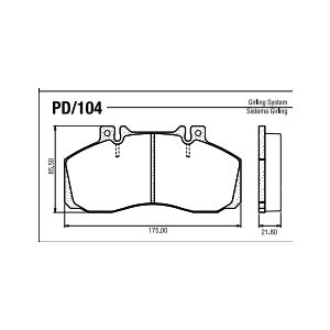 PASTILLA DE FRENO 710-914