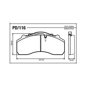 PASTILLA FRENO L 1938 ELEC