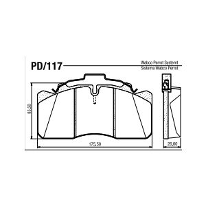 PASTILLAS FRENO 712 C DEL - TRAS