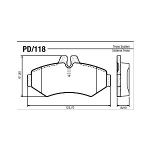 PASTILLAS FRENO TRASERA SP 312