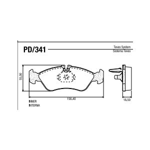 PASTILLA FRENO TRASERA SPRINTER 311-313