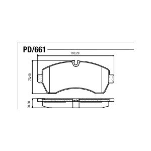 PASTILLA FRENO DELANTERA SP NCV3